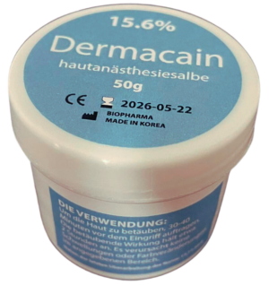 crema anestésica Dermacain tatuajes