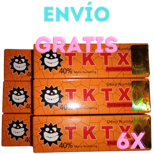 TKTX crema anestésica tatuajes 40%
