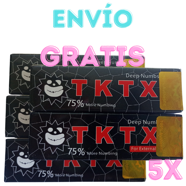 TKTX 75% pomada anestésica tatuajes