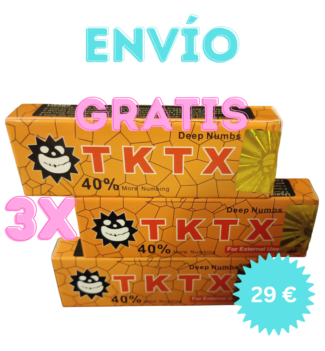 TKTX 40 % – Pomada Anestésica para Tatuajes